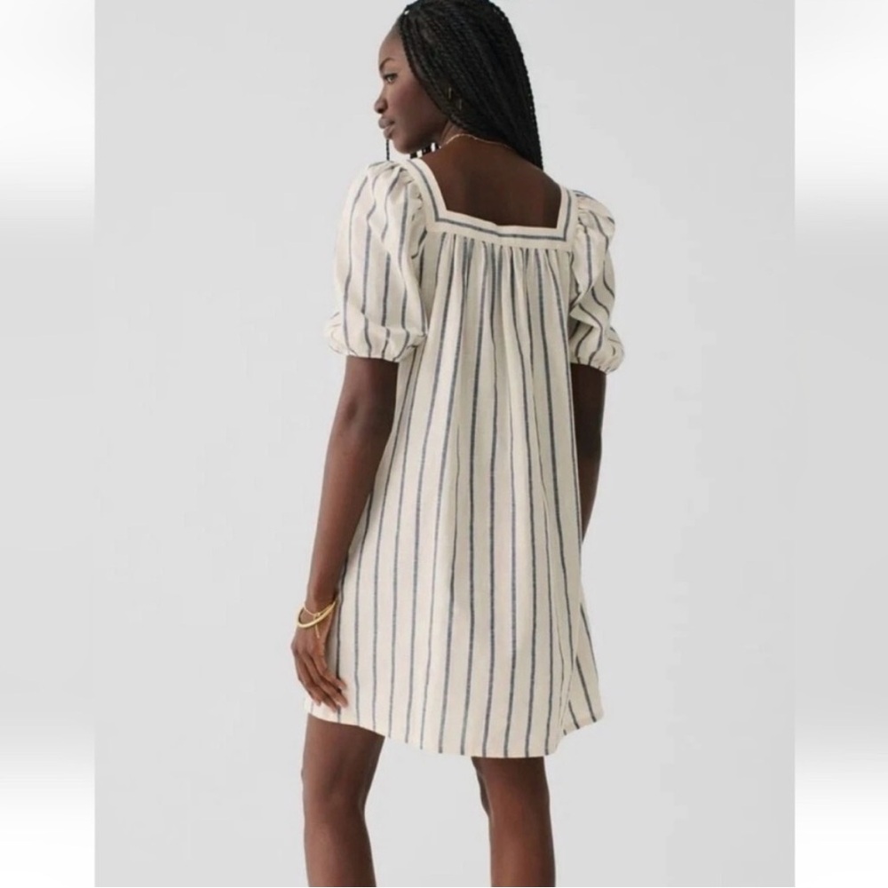 Faherty Phoenix Dress Striped Mini A-Line Puff Sleeve Square Neckline
Preppy Md - Picture 3 of 11